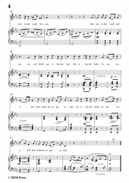 Schubert-Schäfers Klagelied,in c minor,Op.3,No.1,for Voice and Piano image number null
