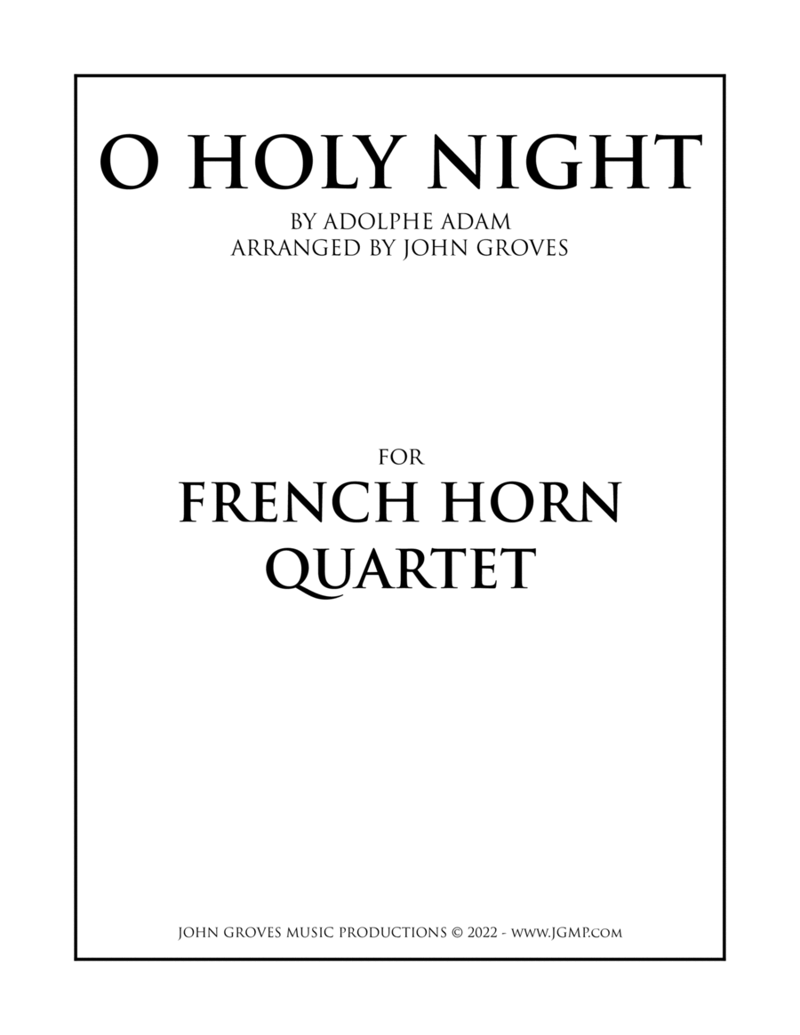 O Holy Night - French Horn Quartet image number null