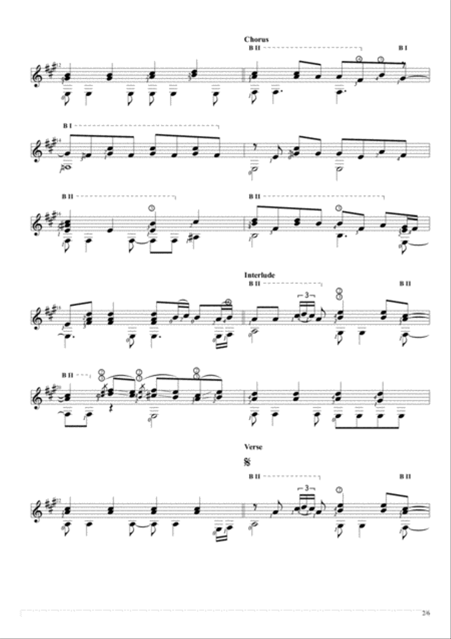 Tears In Heaven Tears In Heaven Guitar Solo scores gallery preview page 2