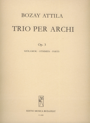 Book cover for Streichtrio op. 3