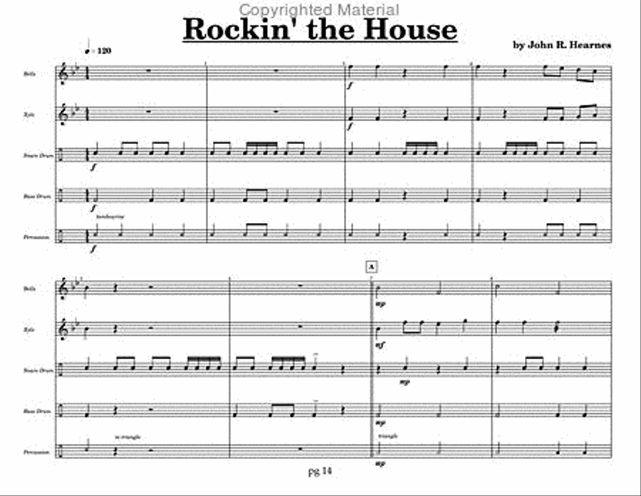 Rockin' Your Socks (Blast Off Series) Percussion Ensemble scores gallery preview page 5