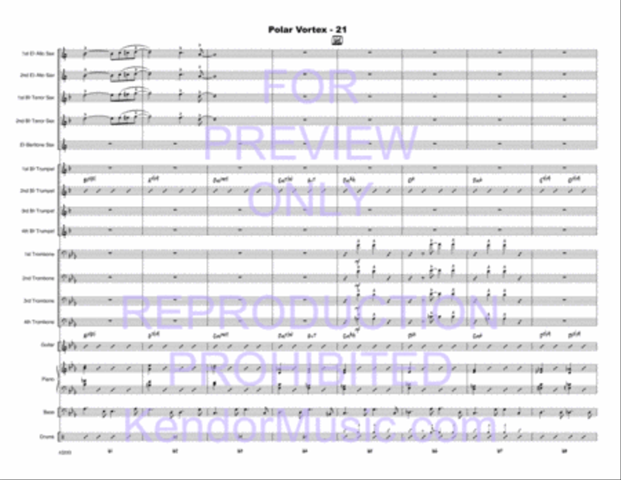 Polar Vortex Polar Vortex Jazz Ensemble scores gallery preview page 22