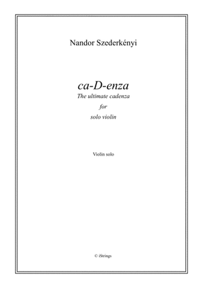 ca-D-enza for solo violin