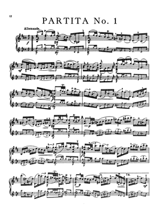 Book cover for Bach: Six Sonatas and Partitas - Partita No. 1