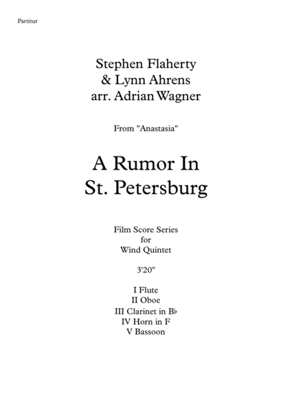 A Rumor In St. Petersburg from the Twentieth Century Fox Motion Picture ANASTASIA image number null