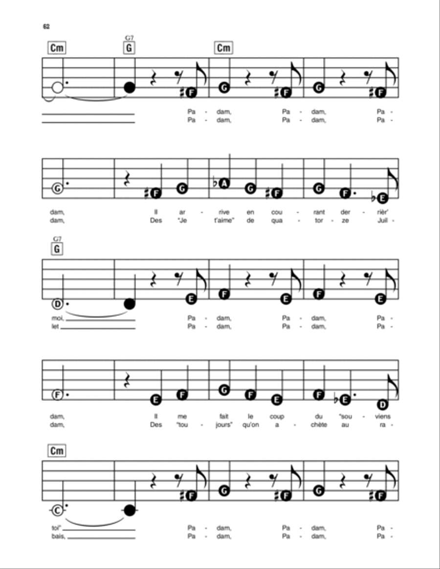 Padam Padam Electronic Keyboard scores gallery preview page 3