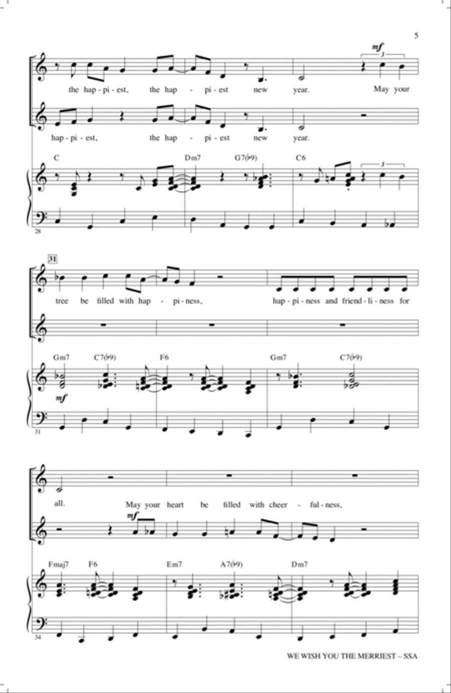 We Wish You The Merriest We Wish You The Merriest SSA scores gallery preview page 4