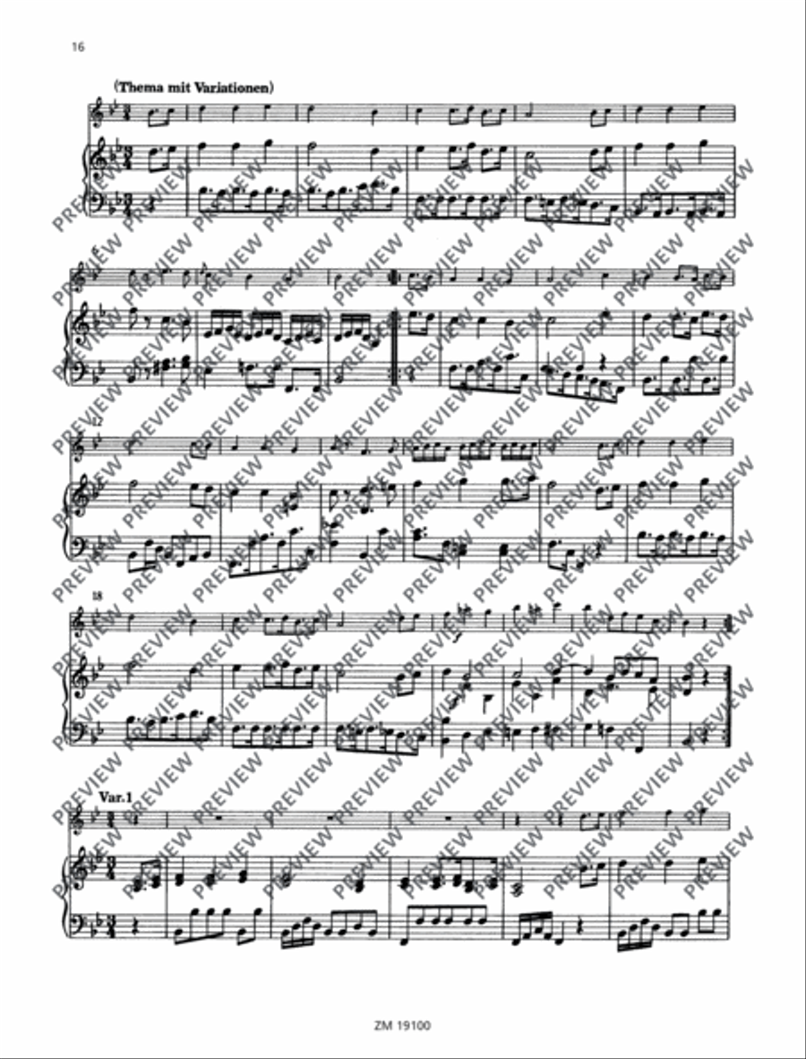 Sonata Sonata Flute Solo scores gallery preview page 17