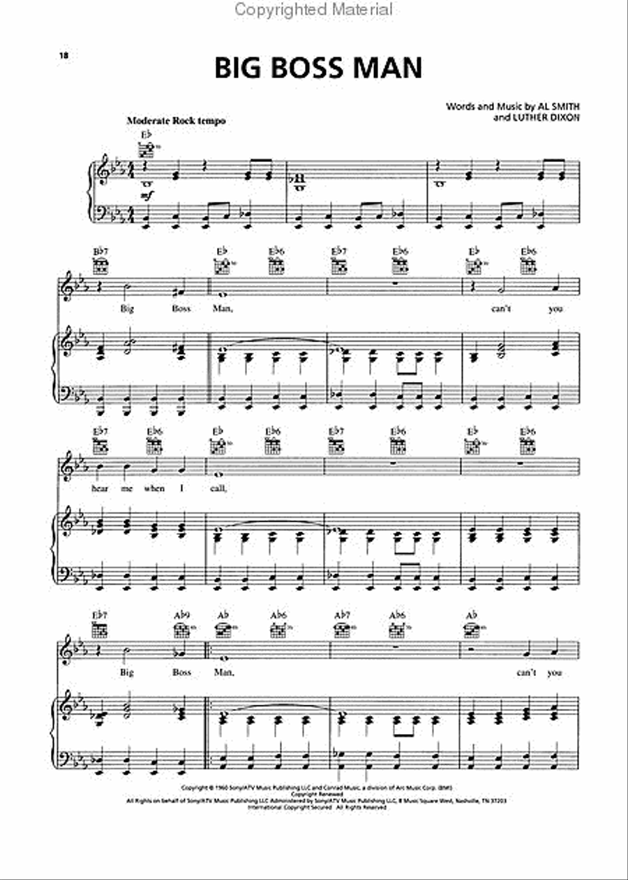 The Big Book of Blues Piano, Vocal, Guitar scores gallery preview page 3