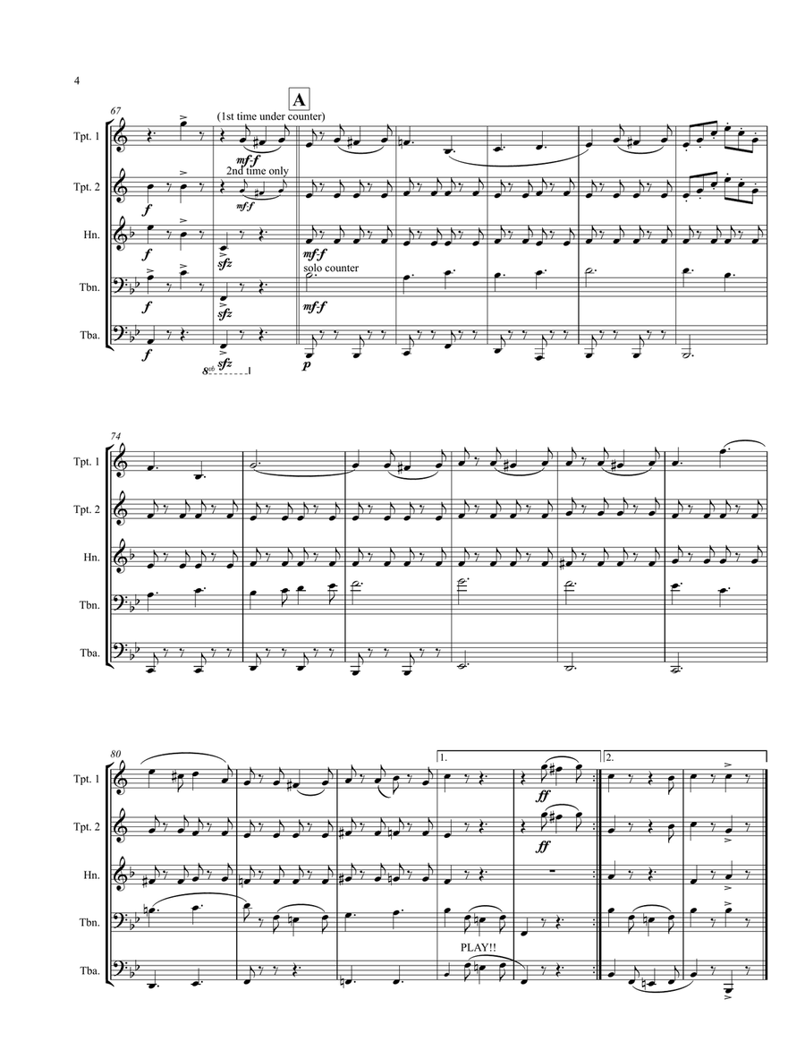 Washington Post March Washington Post March Brass Ensemble scores gallery preview page 5