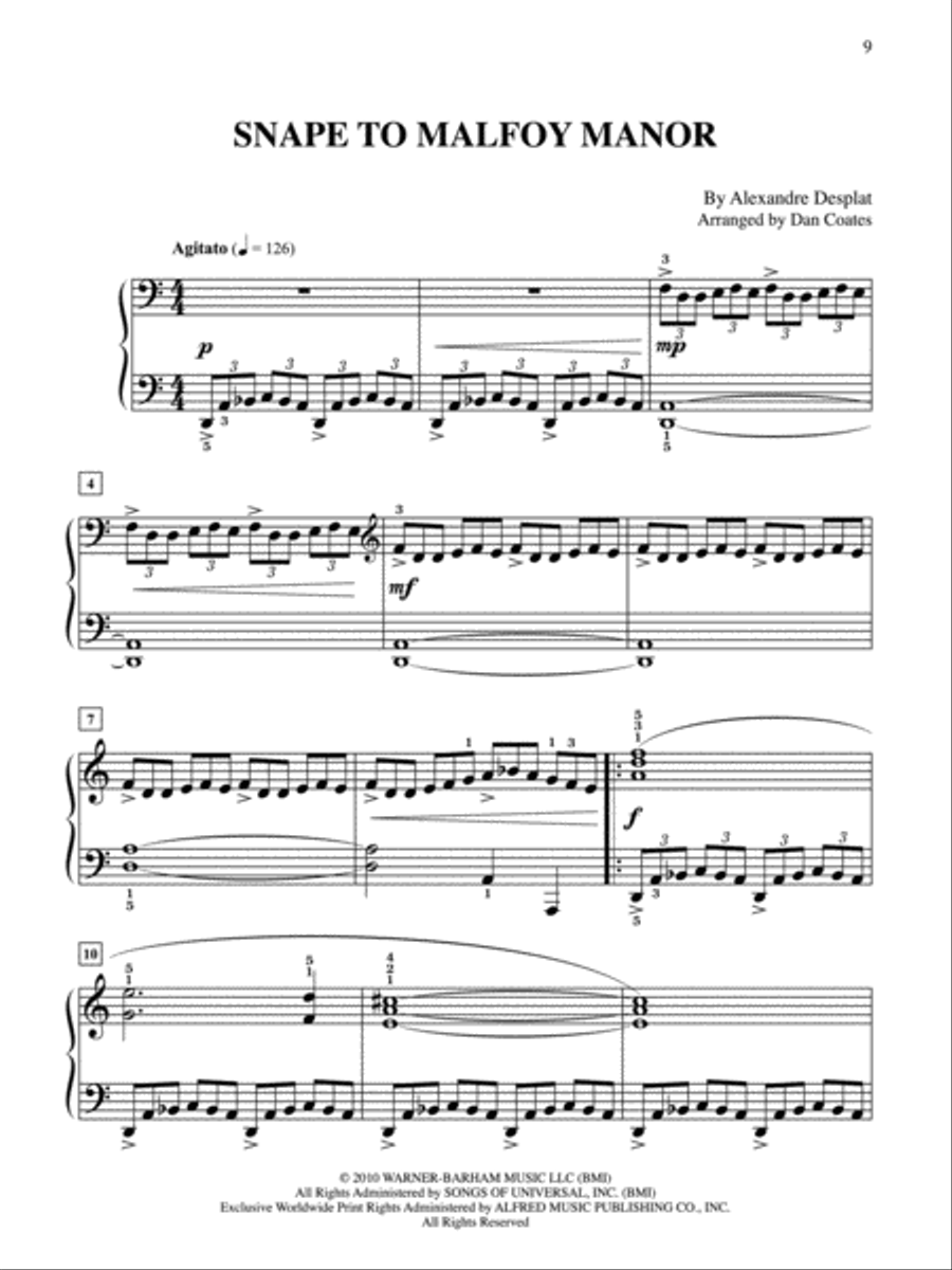 Harry Potter and the Deathly Hallows, Part 1 Easy Piano scores gallery preview page 2