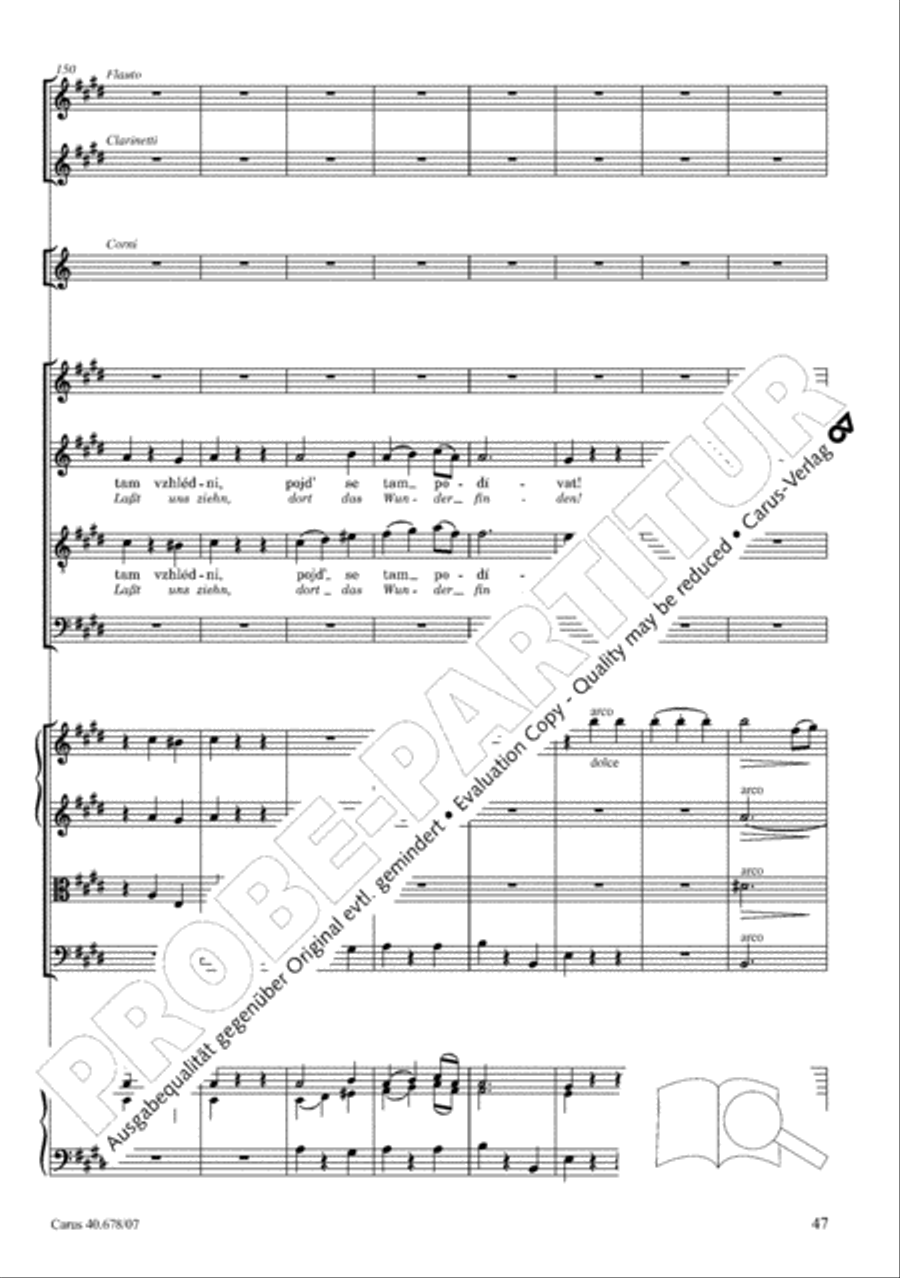 Missa pastoralis bohemica 4-Part scores gallery preview page 60