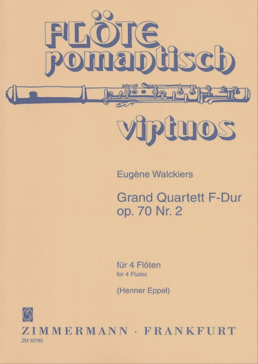 Book cover for Grand Quartet No. 2 F major Op. 70