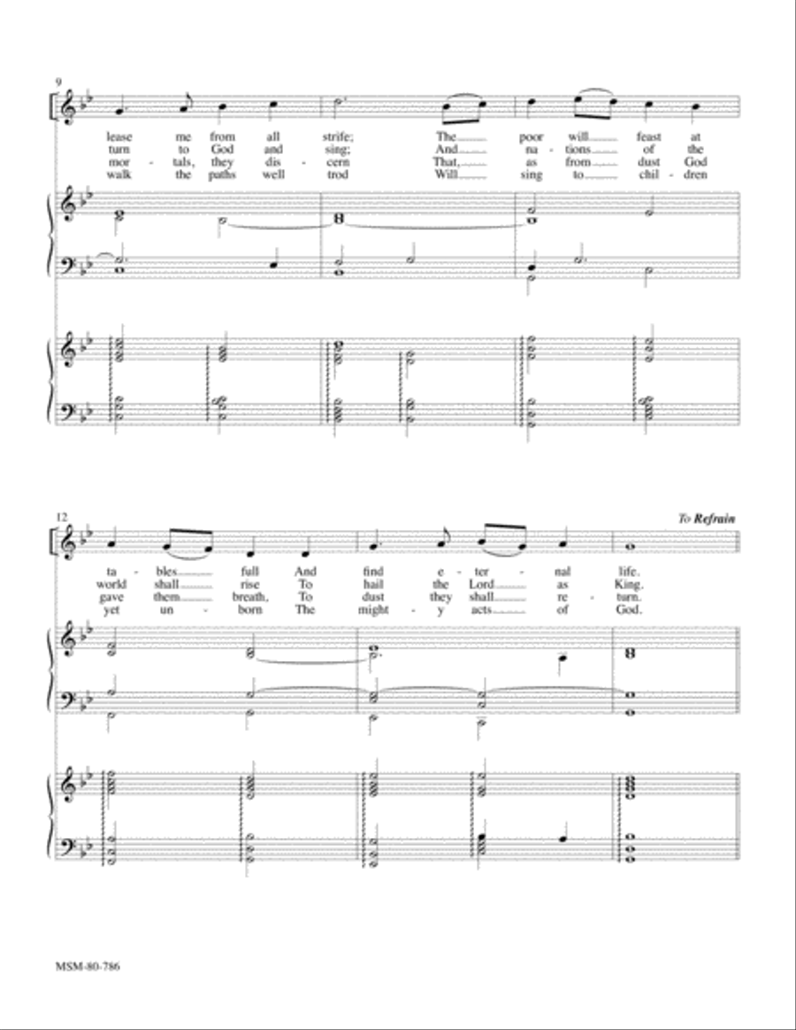 Psalm 22:25-31 Psalm 22:25-31 4-Part scores gallery preview page 2