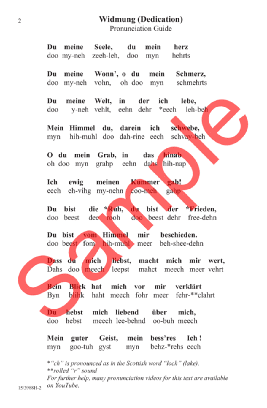 Widmung (Dedication) Widmung (Dedication) 4-Part scores gallery preview page 3