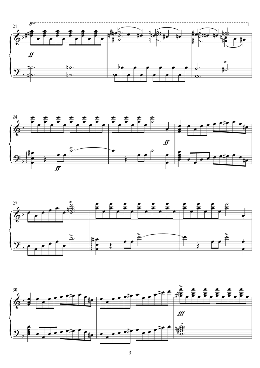 Overture from The Flying Dutchman Piano Solo scores gallery preview page 3
