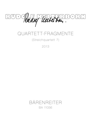Quartet Fragments (String Quartet 7) (2013)