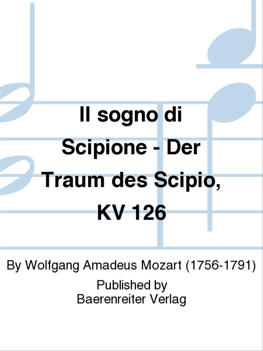 Il sogno di Scipione - Der Traum des Scipio, KV 126 Choir scores gallery preview page 1