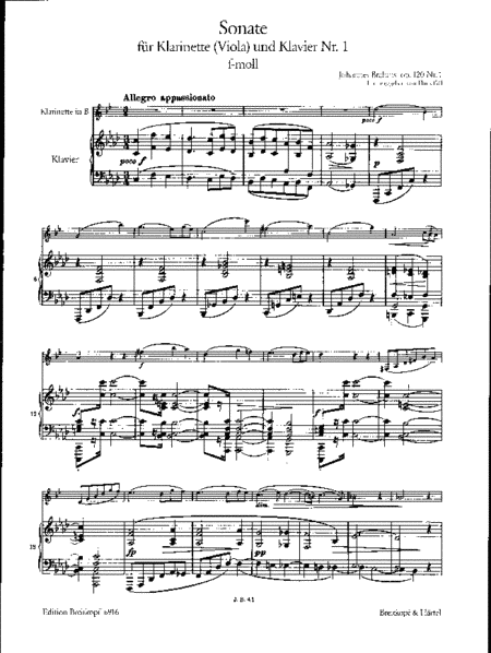Sonata No. 1 in F minor Op. 120/1