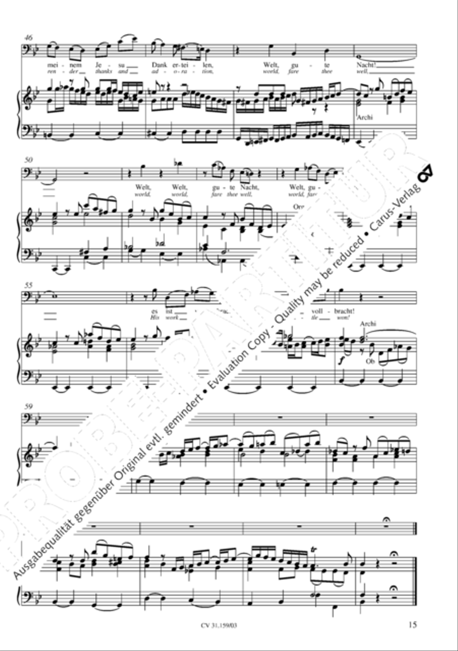 Come ye, our way is up to Jerusalem (Sehet, wir gehn hinauf gen Jerusalem) 4-Part scores gallery preview page 16