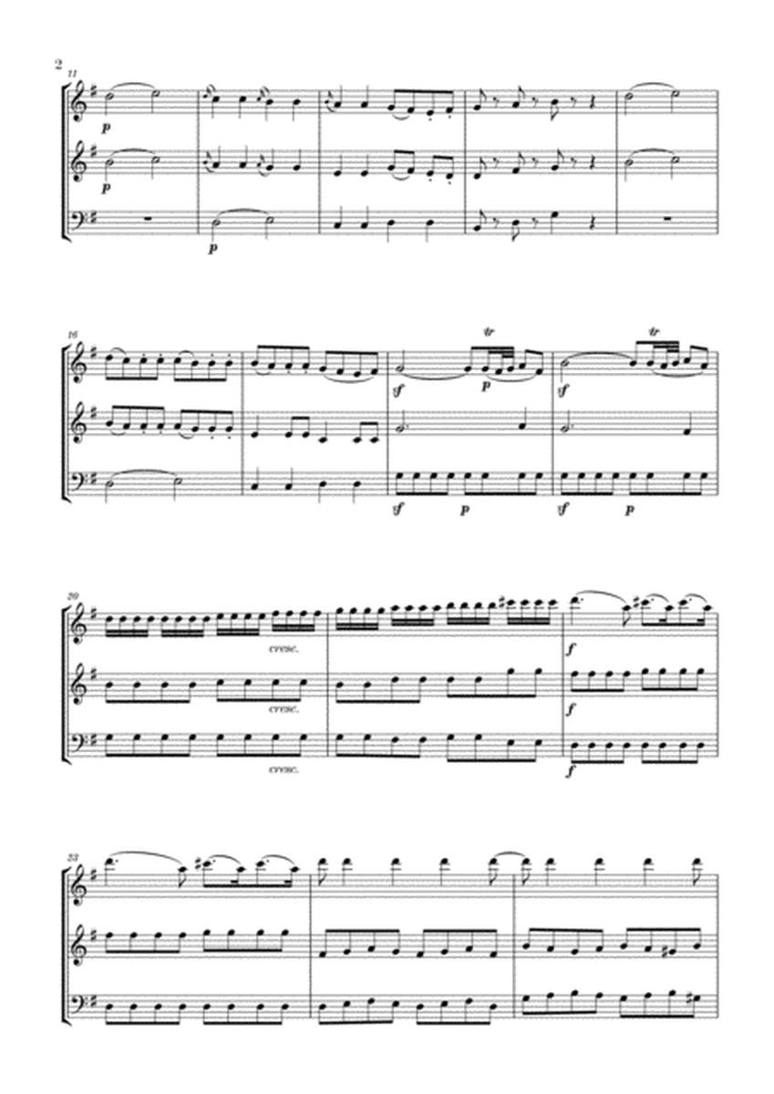 Eine Kleine Nachtmusik for 2 Oboes and Trombone image number null
