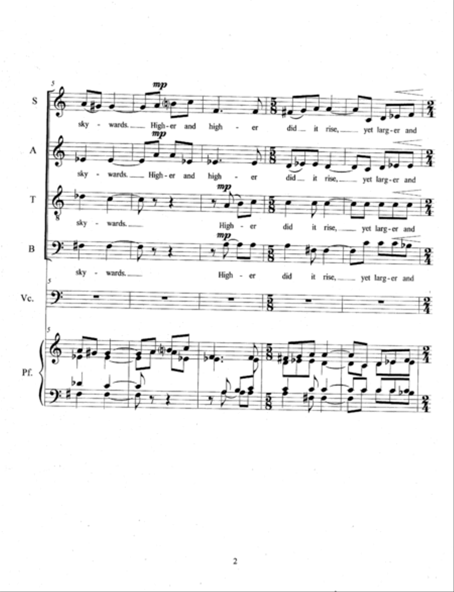 Out of My Deeper Heart (2015) Choir scores gallery preview page 4