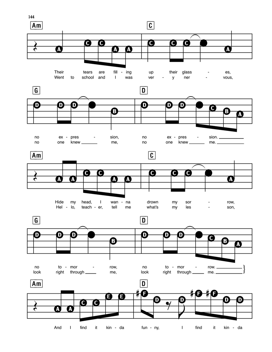 Mad World Mad World Electronic Keyboard scores gallery preview page 2