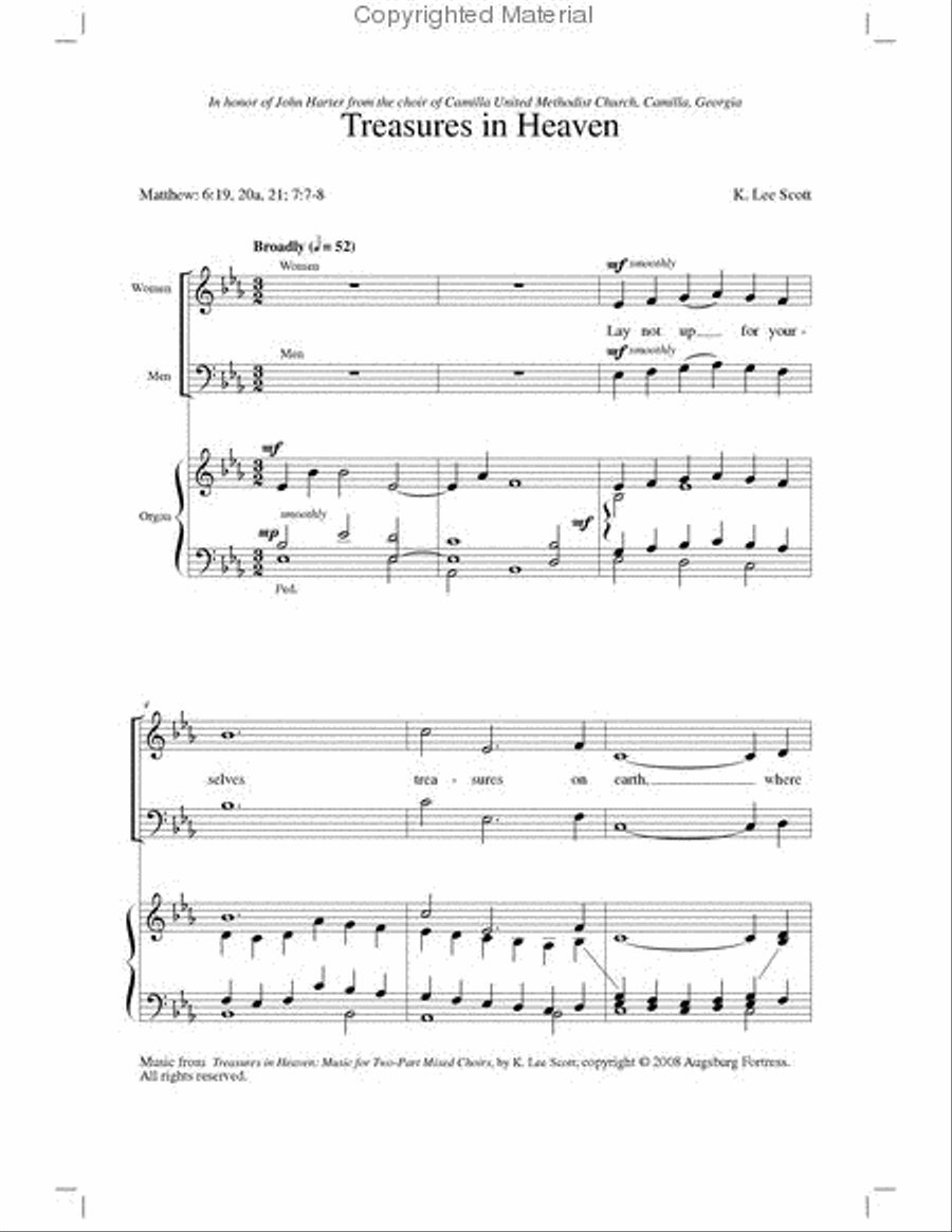 Treasures in Heaven Treasures in Heaven 2-Part scores gallery preview page 2
