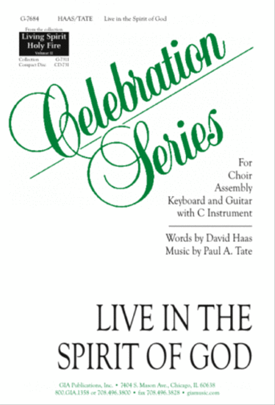 Live In the Spirit of God - Guitar edition
