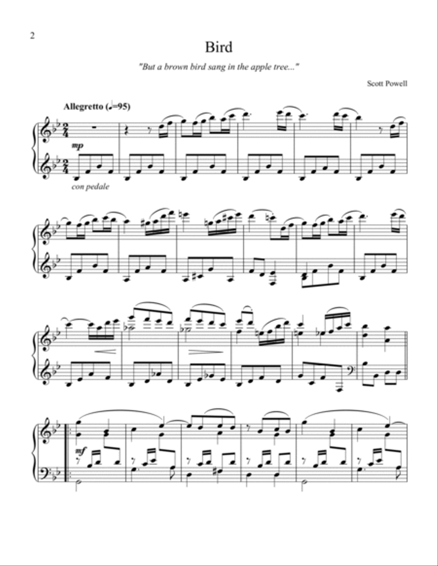I Meant to Do My Work Today (Suite for Piano) Piano Solo scores gallery preview page 5