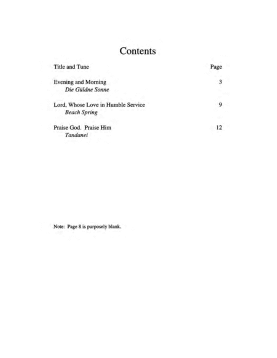 Three Hymns for Flute, Oboe and Organ Flute scores gallery preview page 2