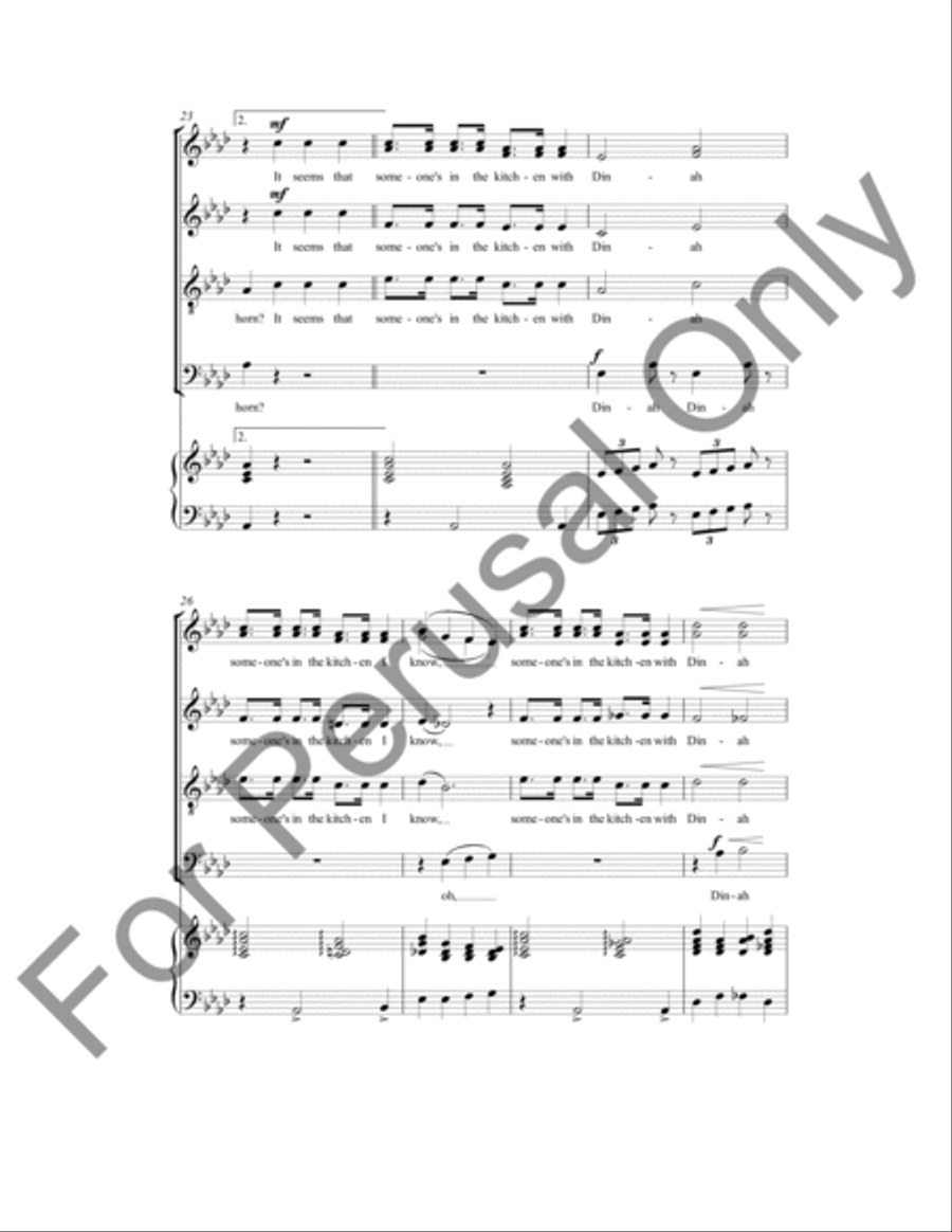 I've Been Working On The Railroad 4-Part scores gallery preview page 5