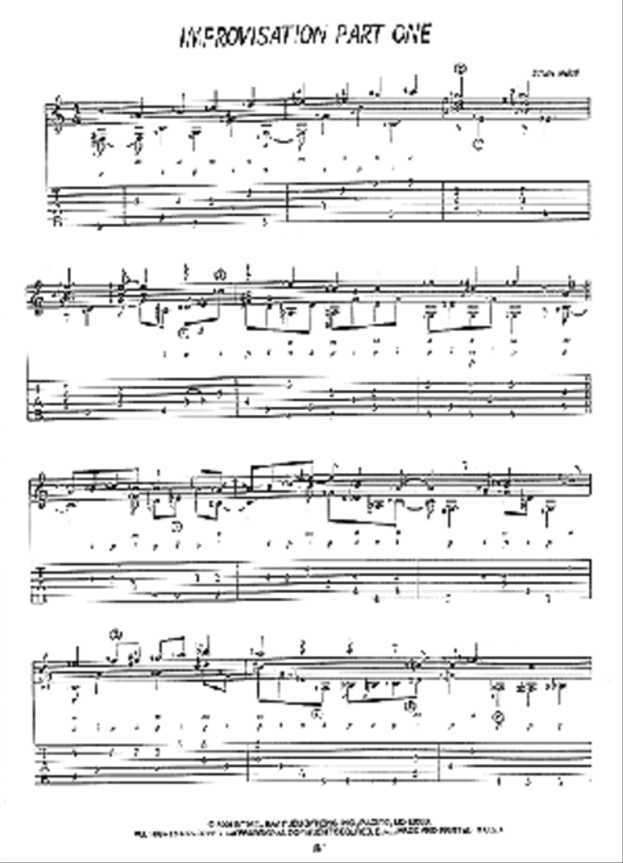 The Art of Two-Line Improvisation Guitar scores gallery preview page 6