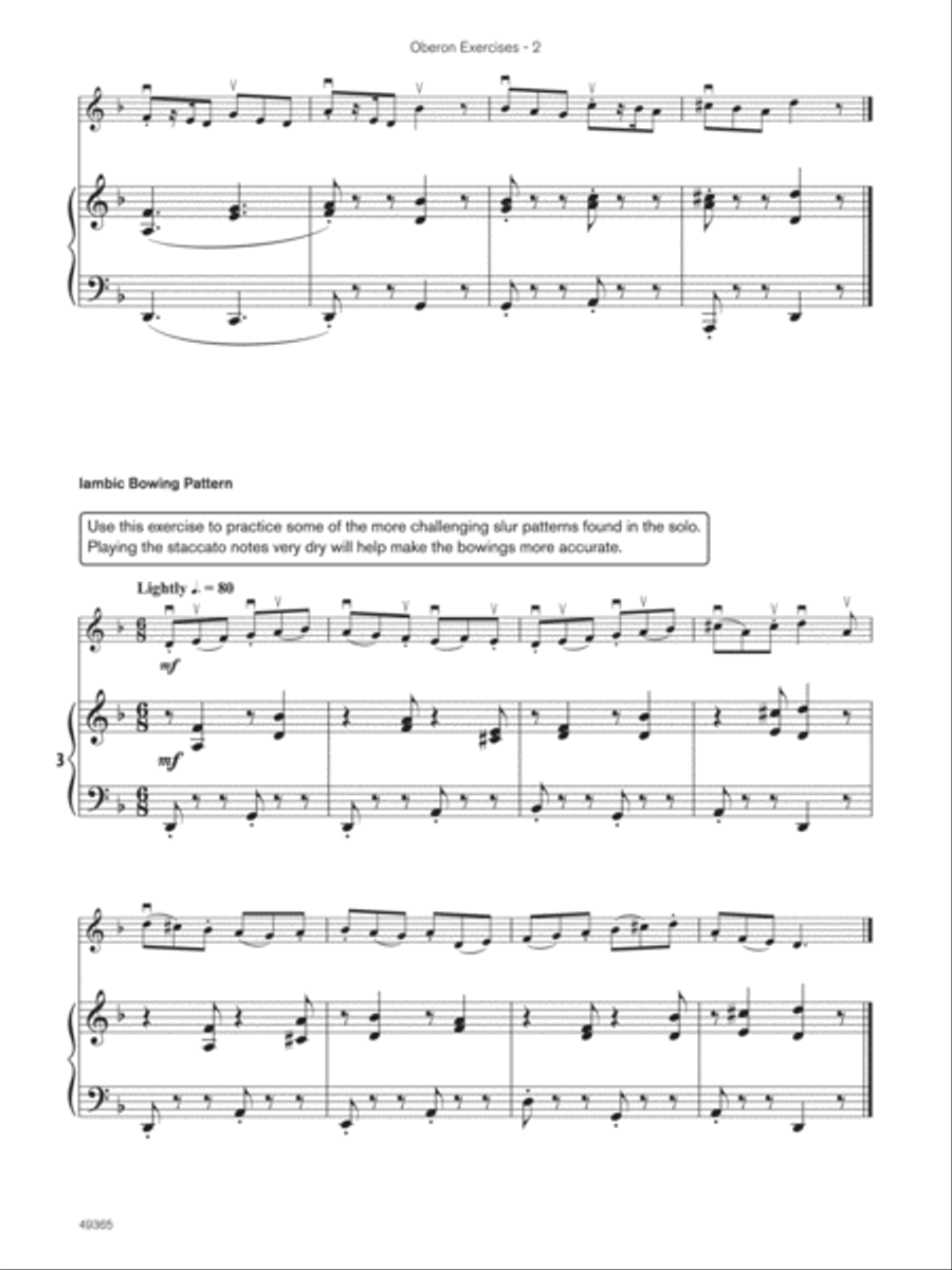 Oberon (Sound Innovations Soloist, String Bass) Small Ensemble scores gallery preview page 6