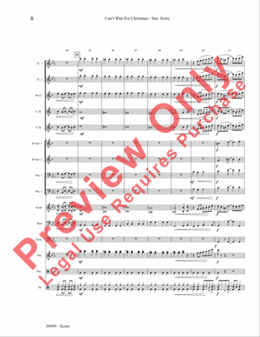 Can't Wait for Christmas Choir scores gallery preview page 9