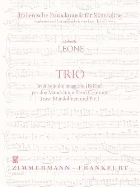 Trio in si bemolle maggiore (B flat major)