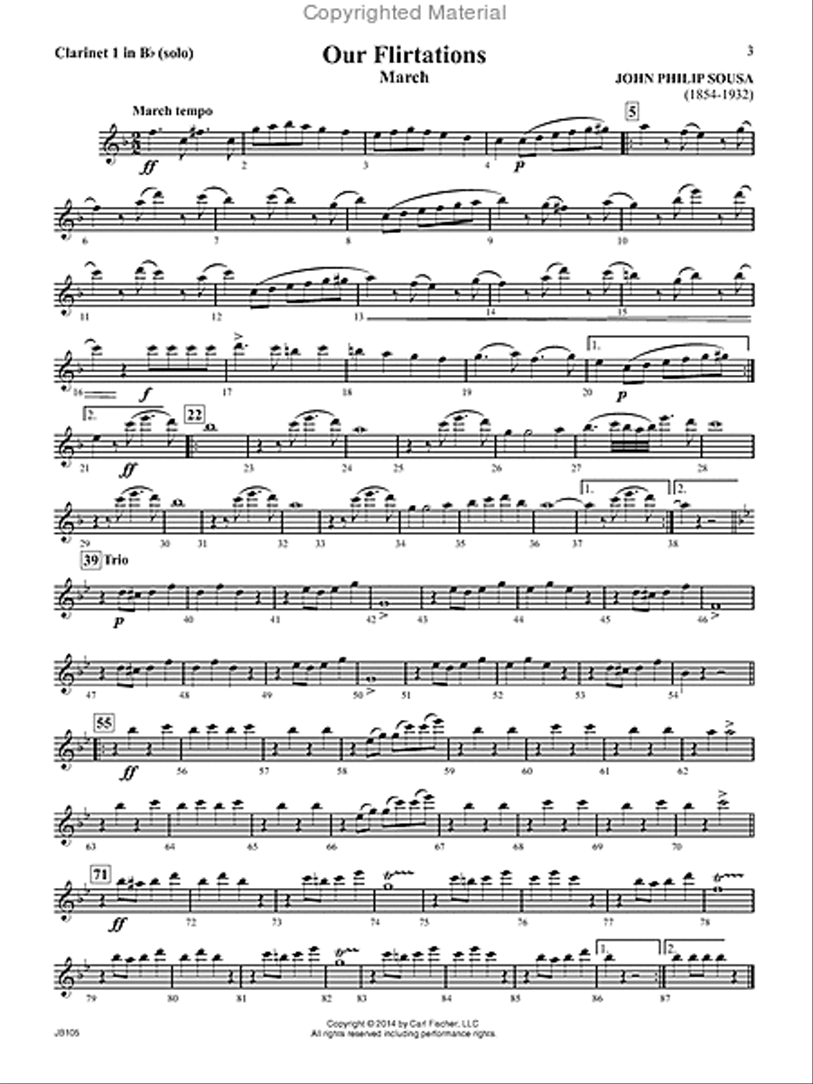 John Philip Sousa March Collection Concert Band scores gallery preview page 2