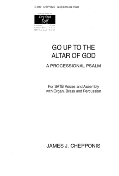 Go Up to the Altar of God - Instrument edition