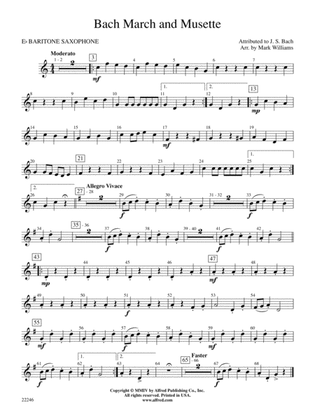 Bach March and Musette: E-flat Baritone Saxophone