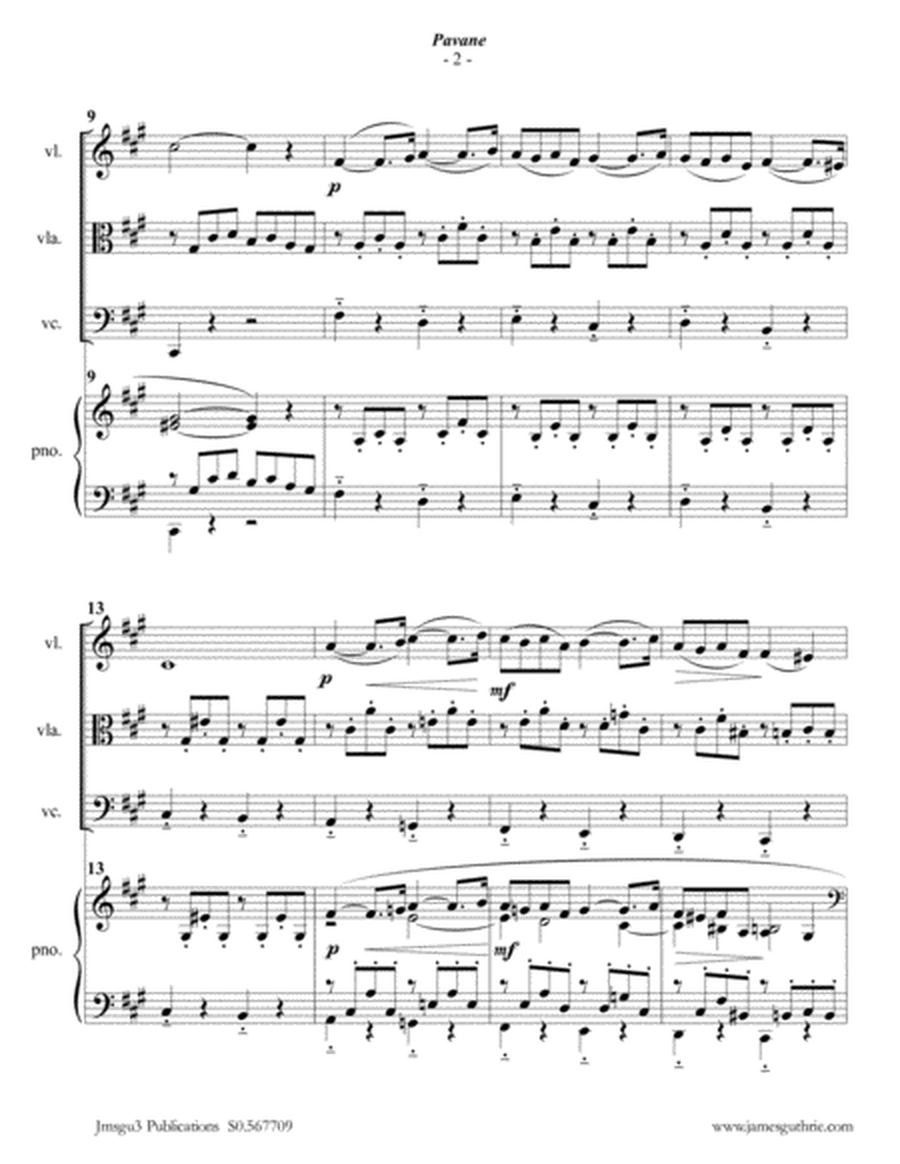 Fauré: Pavane Op. 50 for Piano Quartet image number null