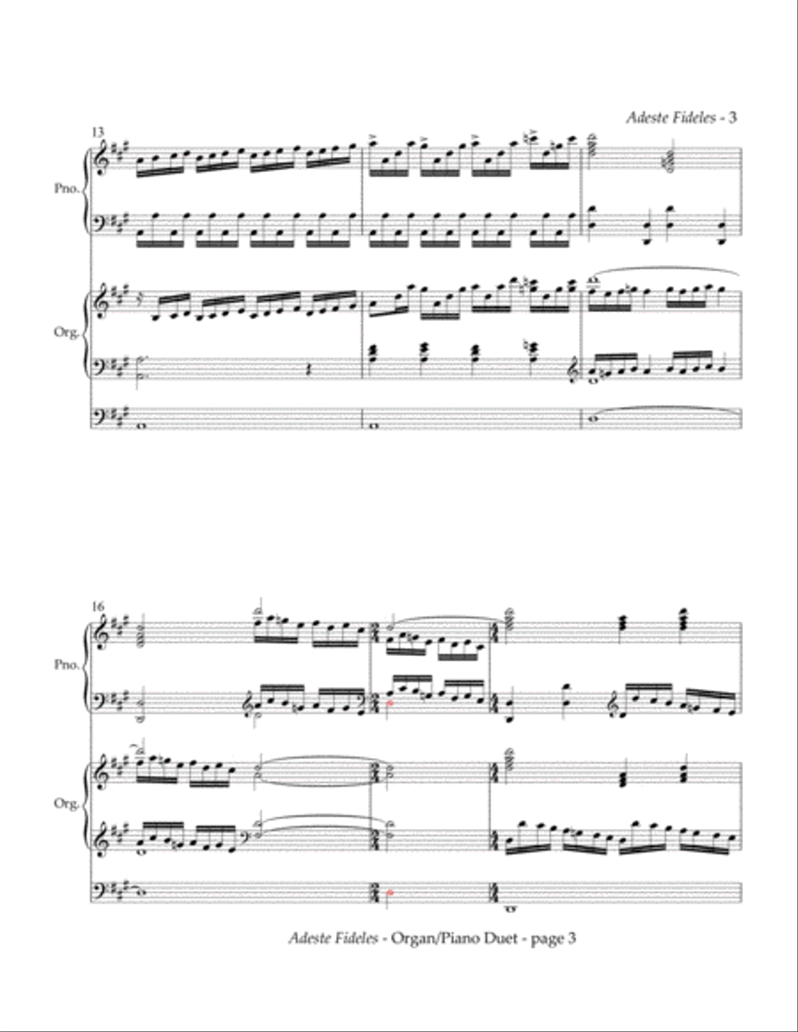 Adeste Fideles Organ Solo scores gallery preview page 4