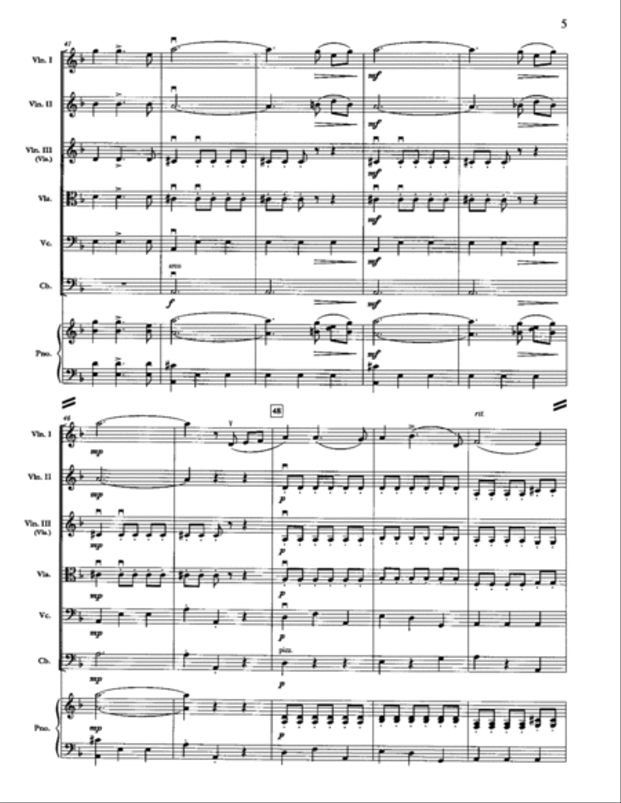 Spanish Dance No. 5 from Ten Spanish Dances: Andaluza Orchestra scores gallery preview page 6
