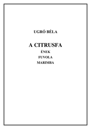 The Citrus Tree - voice, flute, and marimba - A Citrusfa - Ének, Fuvola, Marimba