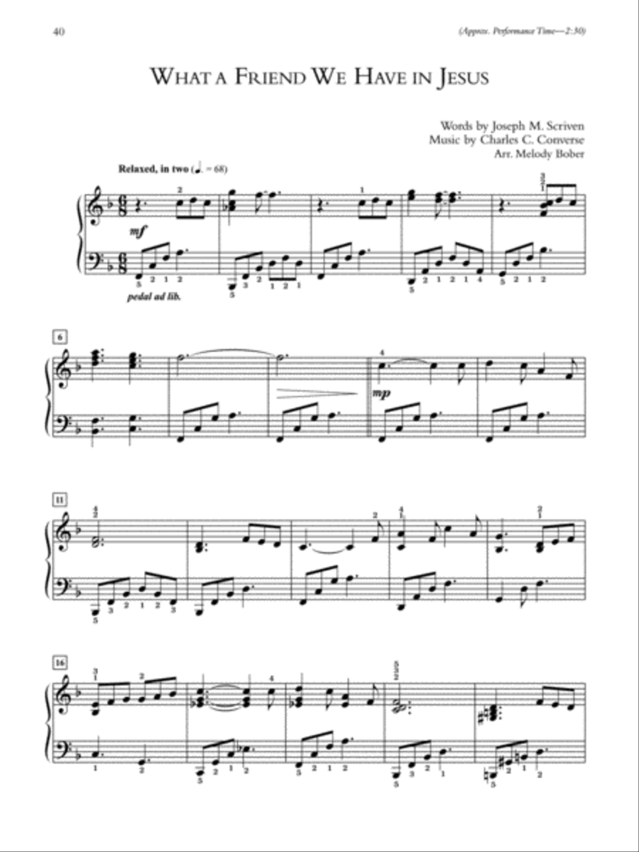 A Call to Prayer Piano Solo scores gallery preview page 6