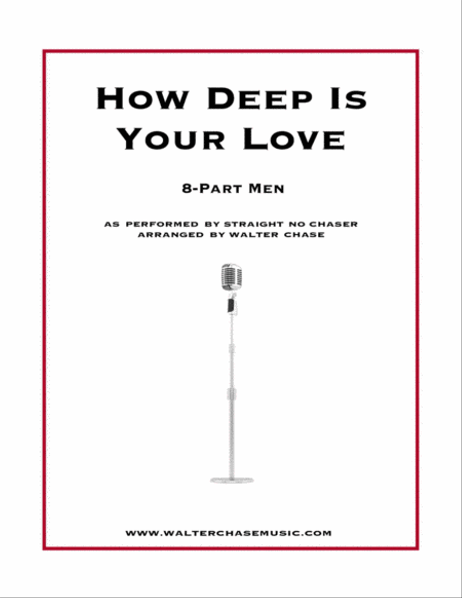 How Deep Is Your Love TTBB scores gallery preview page 1