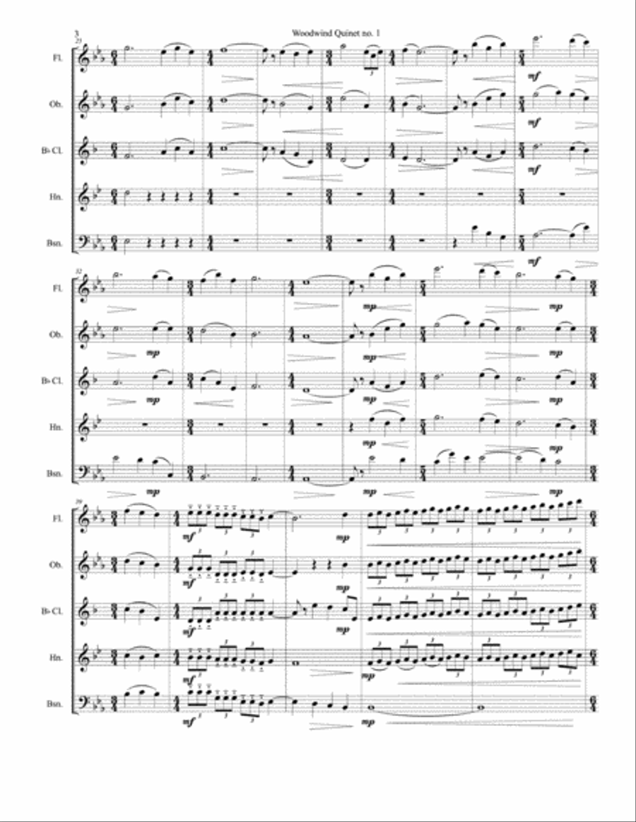 Woodwind Quintet no. 1 in Eb Major - LeGrand