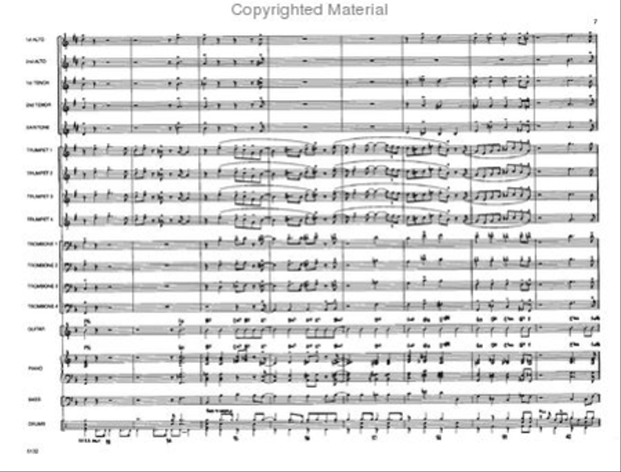 A Shuffle for Uncle Guido Jazz Ensemble scores gallery preview page 6