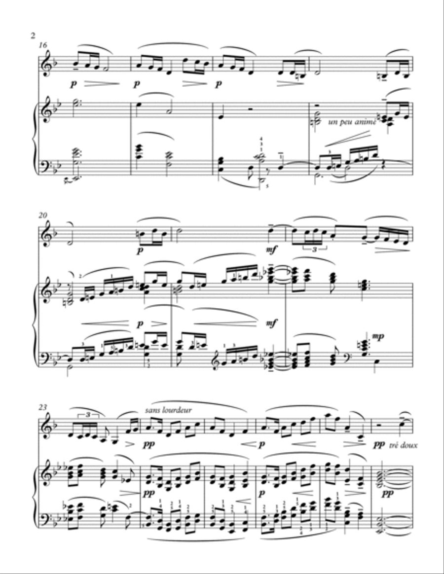 La Fille Aux Cheveux de Lin Horn scores gallery preview page 2