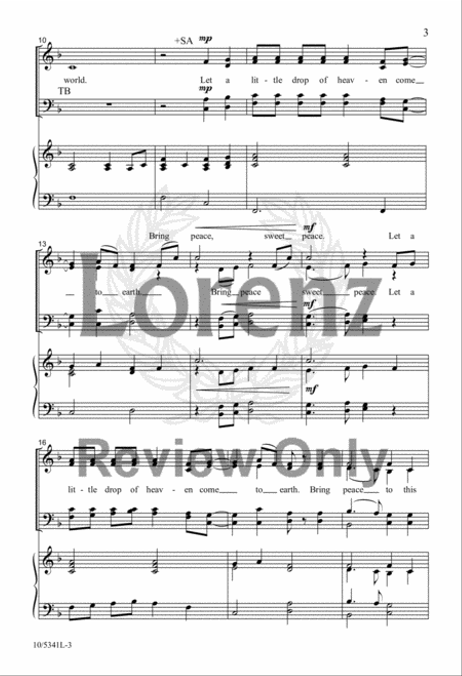 Little Drop of Heaven 4-Part scores gallery preview page 3