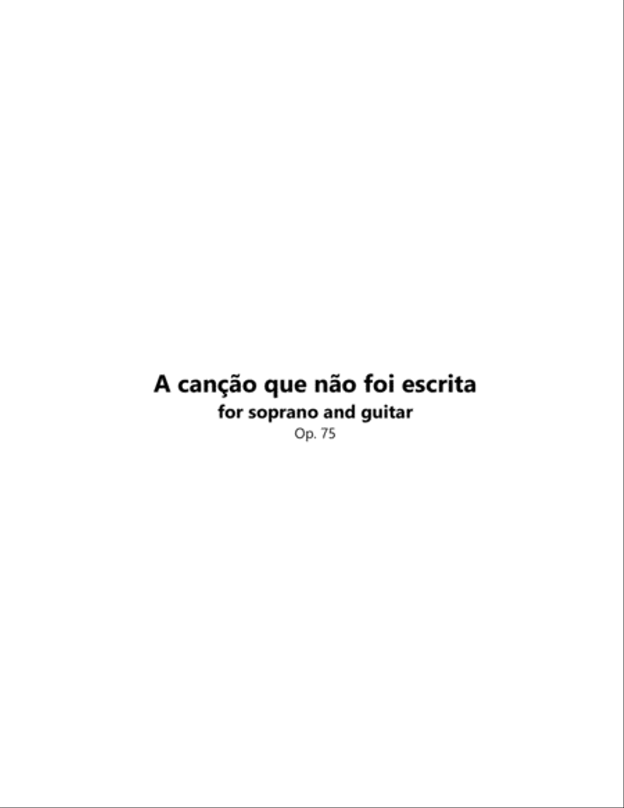 A cancao que nao foi escrita Classical Guitar scores gallery preview page 3